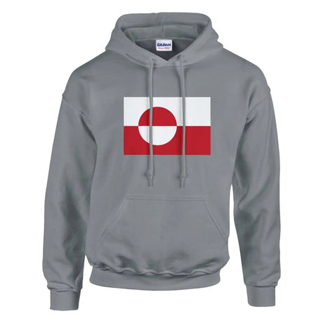 Sweat à capuche drapeau du groenland - pixelformaflag