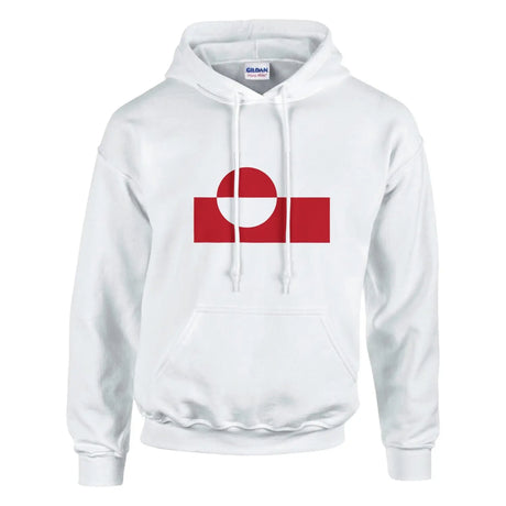 Sweat à capuche drapeau du groenland - pixelformaflag