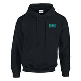 Sweat à capuche drapeau du kazakhstan en broderie - pixelformaflag