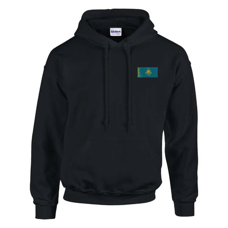 Sweat à capuche drapeau du kazakhstan en broderie - pixelformaflag
