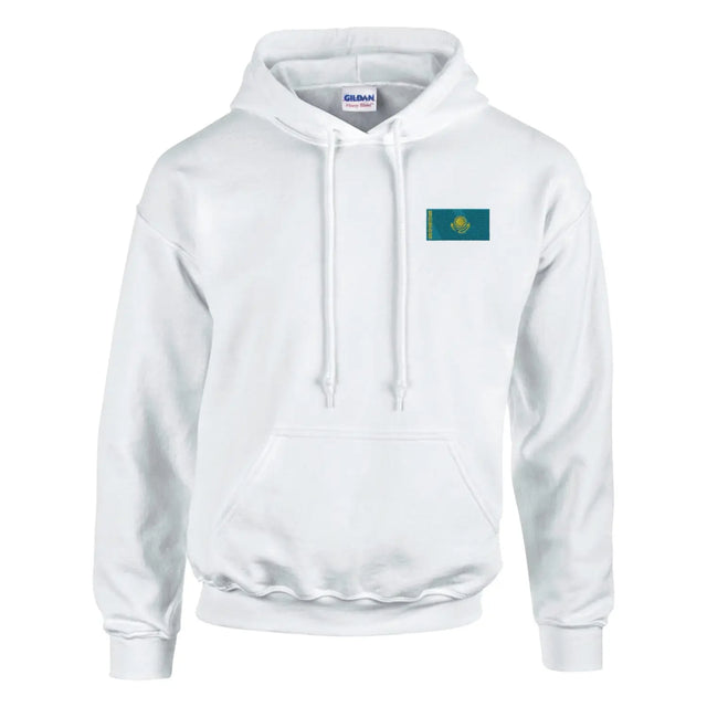 Sweat à capuche drapeau du kazakhstan en broderie - pixelformaflag