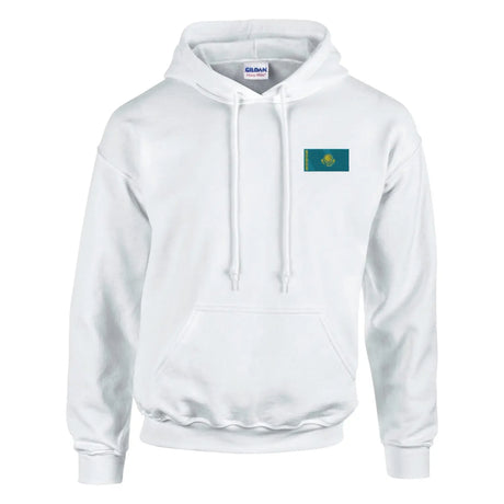 Sweat à capuche drapeau du kazakhstan en broderie - pixelformaflag