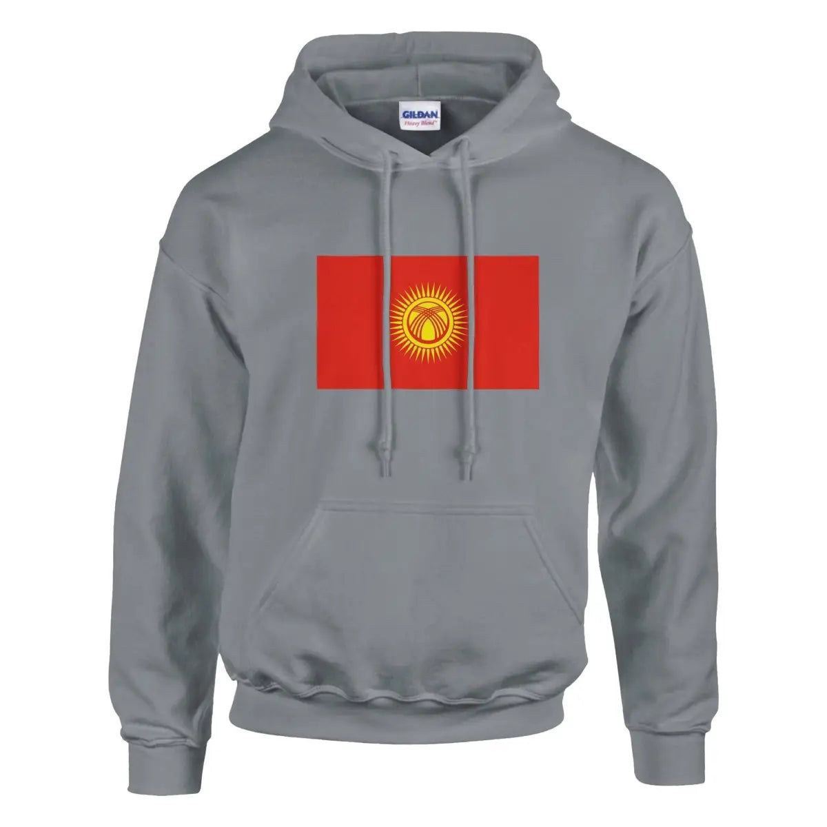 Sweat à capuche Drapeau du Kirghizistan - Pixelforma 