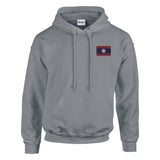 Sweat à capuche Drapeau du Laos en broderie - Pixelforma 