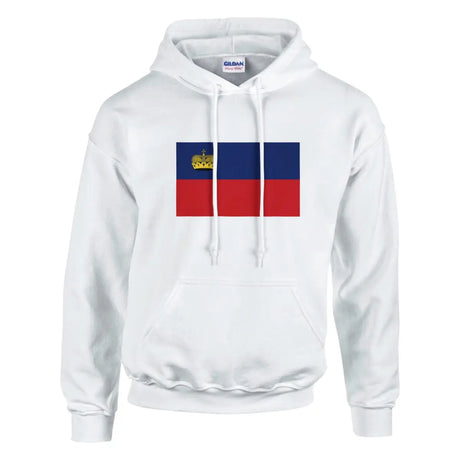 Sweat à capuche Drapeau du Liechtenstein - Pixelforma 