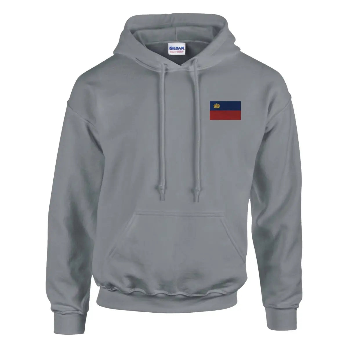 Sweat à capuche Drapeau du Liechtenstein en broderie - Pixelforma 