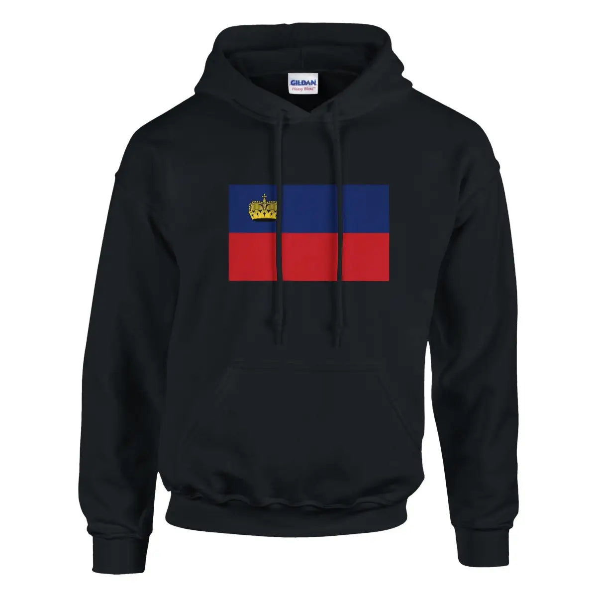 Sweat à capuche Drapeau du Liechtenstein - Pixelforma 