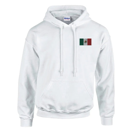 Sweat à capuche drapeau du mexique en broderie - pixelformaflag