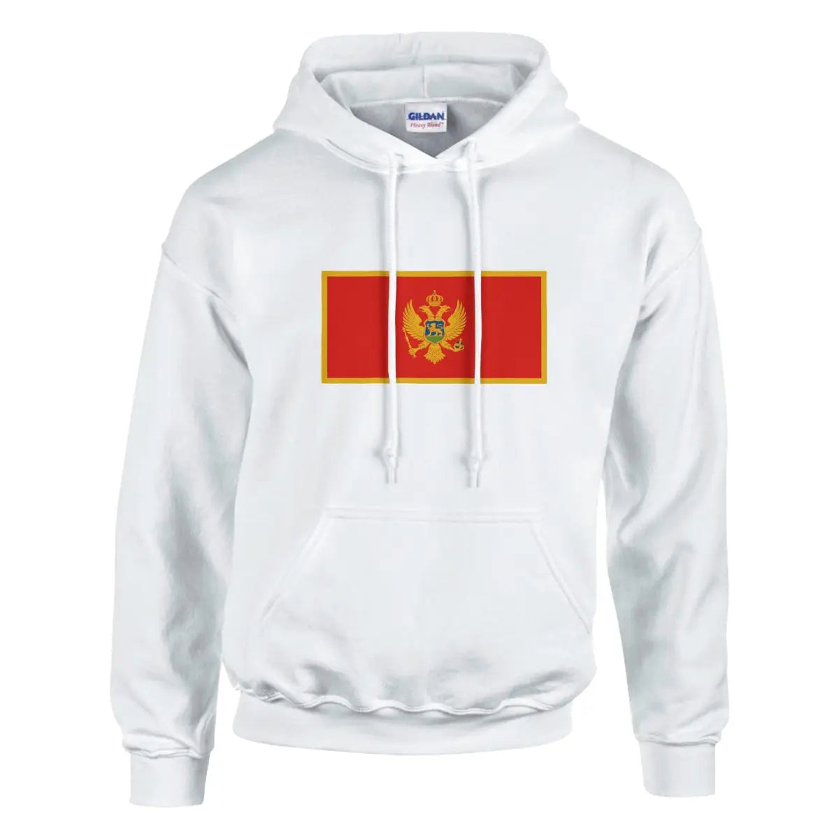 Sweat à capuche Drapeau du Monténégro - Pixelforma 