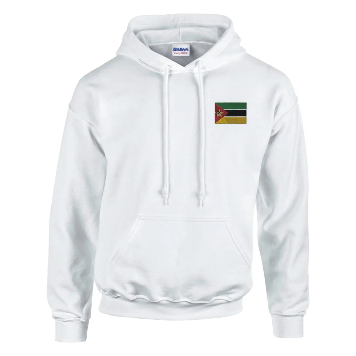 Sweat à capuche drapeau du mozambique en broderie - pixelformaflag