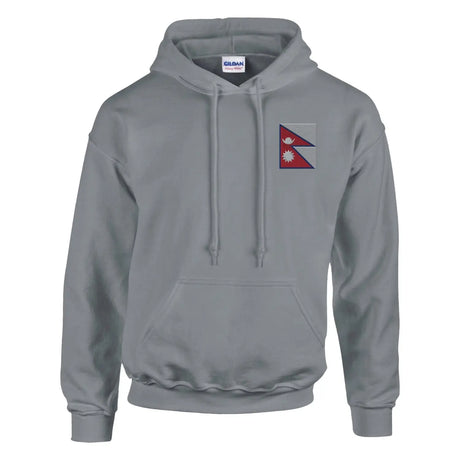 Sweat à capuche drapeau du népal en broderie - pixelformaflag