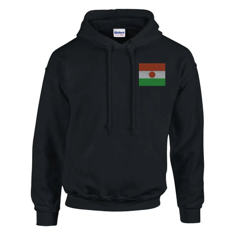 Sweat à capuche drapeau du niger en broderie - pixelformaflag