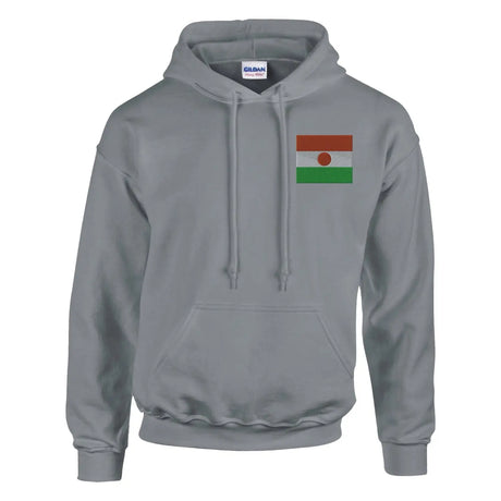 Sweat à capuche drapeau du niger en broderie - pixelformaflag
