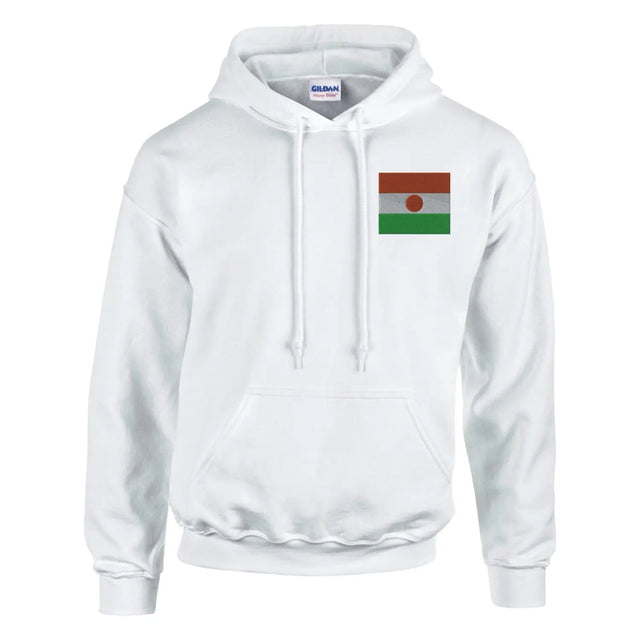 Sweat à capuche drapeau du niger en broderie - pixelformaflag