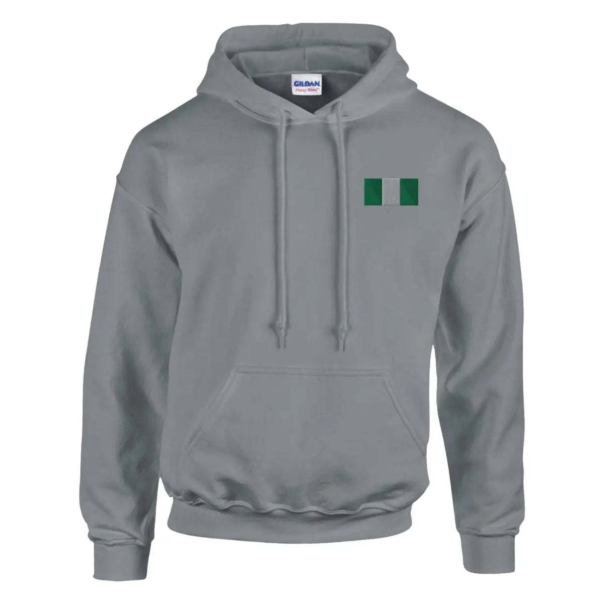 Sweat à capuche Drapeau du Nigeria en broderie - Pixelforma 