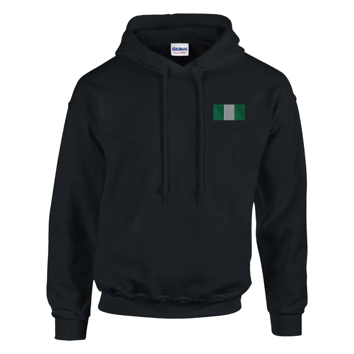 Sweat à capuche Drapeau du Nigeria en broderie - Pixelforma 