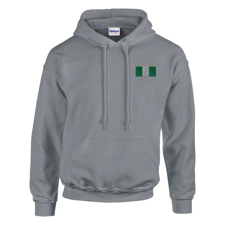 Sweat à capuche drapeau du nigeria en broderie - pixelformaflag