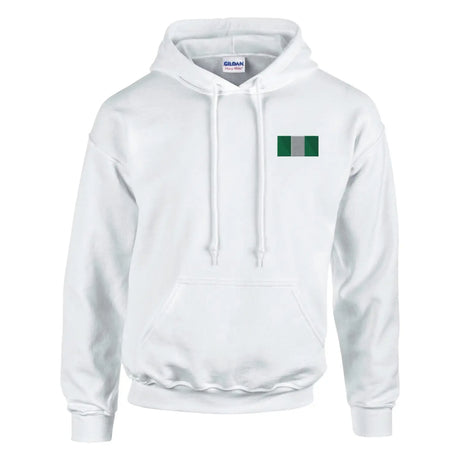 Sweat à capuche drapeau du nigeria en broderie - pixelformaflag