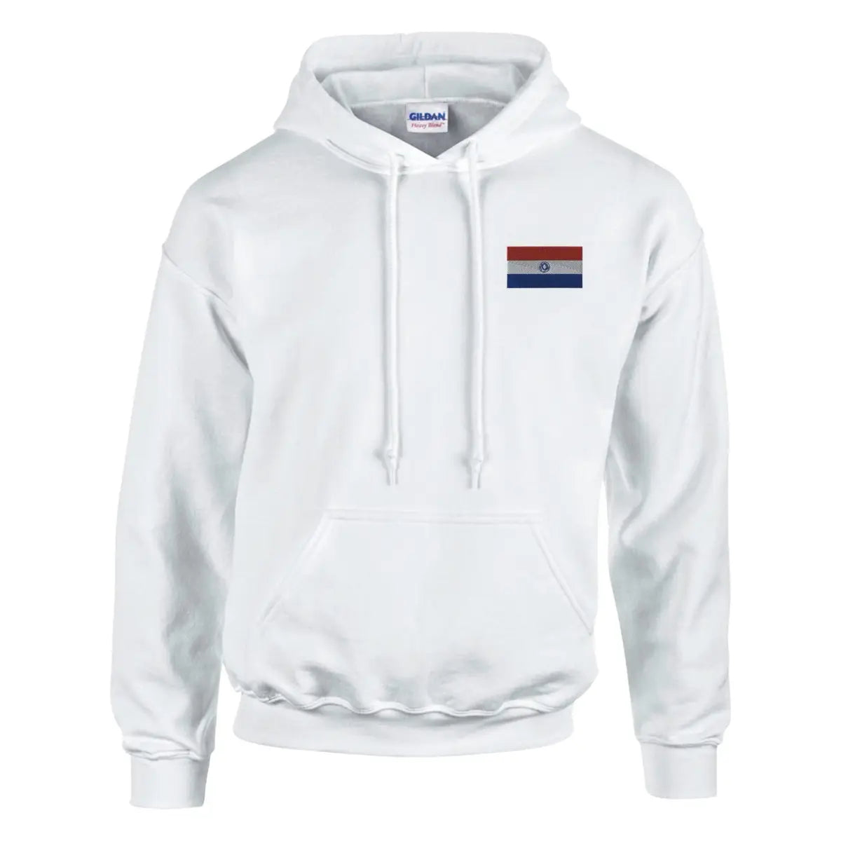 Sweat à capuche drapeau du paraguay en broderie - pixelformaflag