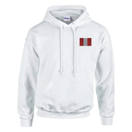 Sweat à capuche drapeau du pérou en broderie - pixelformaflag