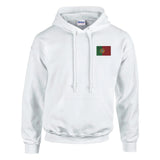 Sweat à capuche drapeau du portugal en broderie - pixelformaflag