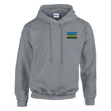 Sweat à capuche Drapeau du Rwanda en broderie - Pixelforma 