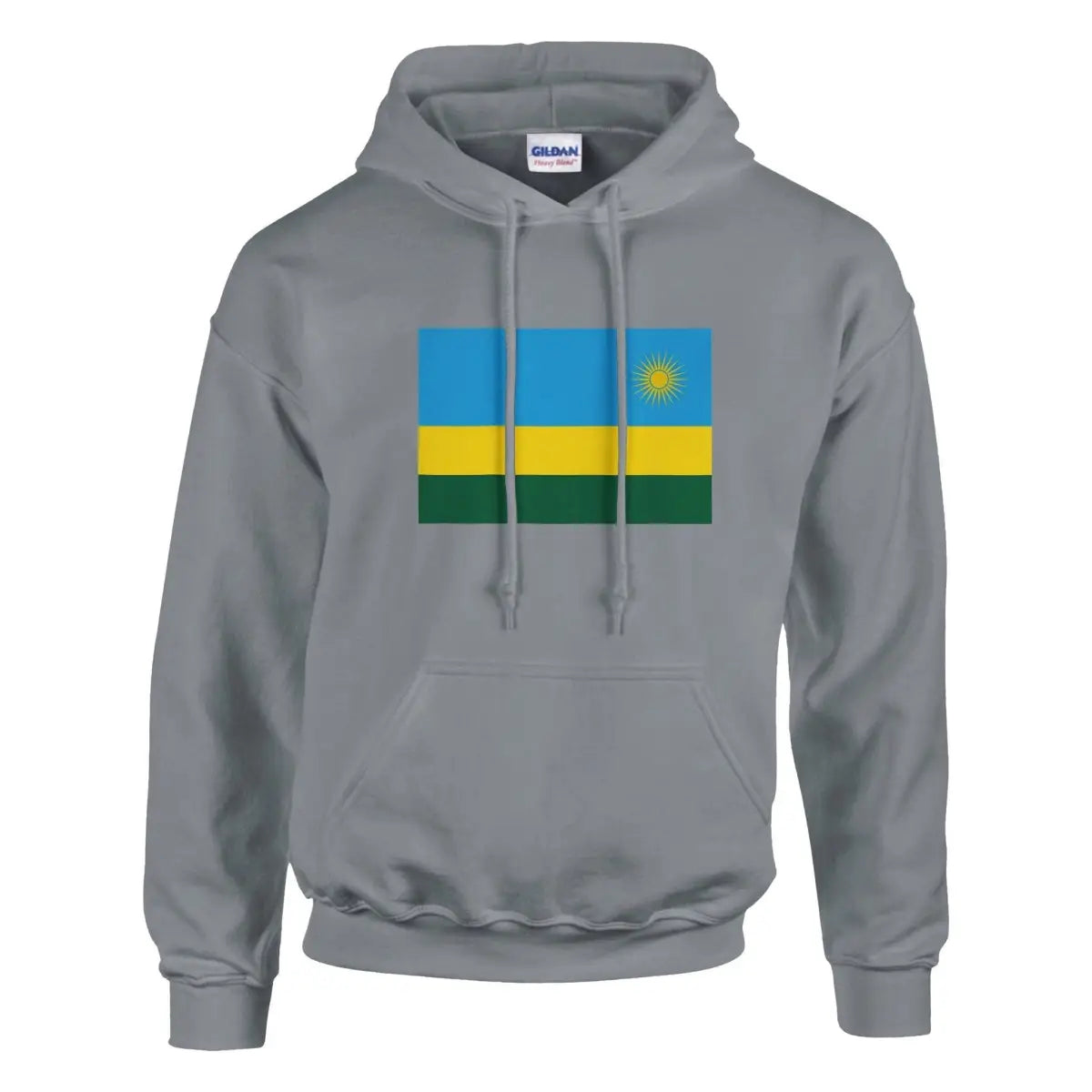 Sweat à capuche Drapeau du Rwanda - Pixelforma 