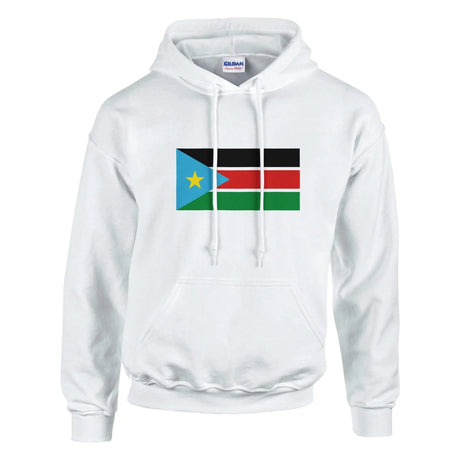 Sweat à capuche drapeau du soudan du sud - pixelformaflag