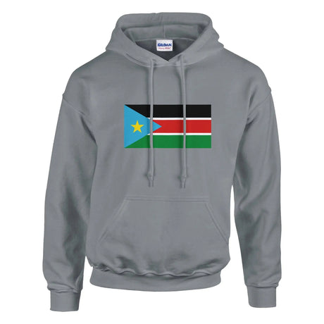 Sweat à capuche drapeau du soudan du sud - pixelformaflag