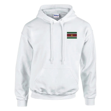 Sweat à capuche drapeau du suriname en broderie - pixelformaflag