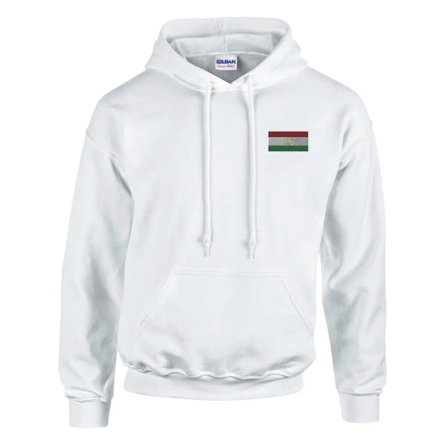 Sweat à capuche Drapeau du Tadjikistan en broderie - Pixelforma 