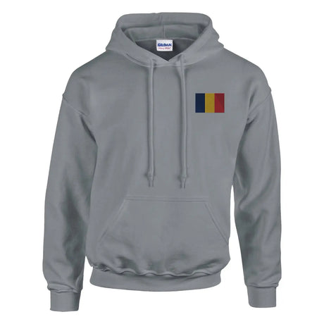 Sweat à capuche drapeau du tchad en broderie - pixelformaflag