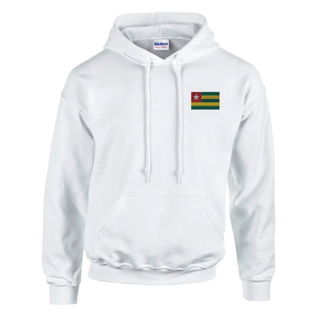 Sweat à capuche drapeau du togo en broderie - pixelformaflag