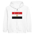 Sweat à capuche drapeau égypte à fermeture éclair - pixelformaflag
