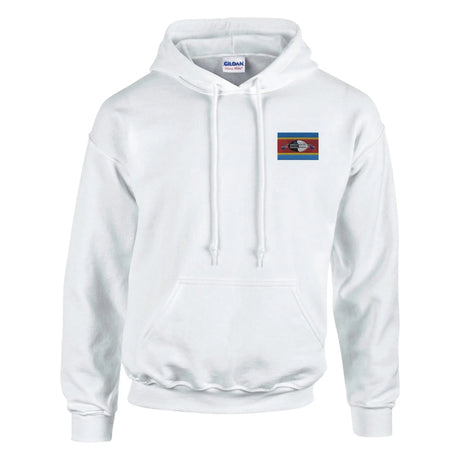 Sweat à capuche drapeau eswatini brodé coton mélangé