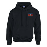 Sweat à capuche drapeau eswatini brodé coton mélangé