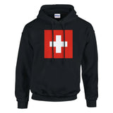 Sweat à capuche Drapeau et armoiries de la Suisse - Pixelforma 