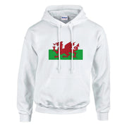 Sweat à capuche drapeau galles coton mélangé broderie