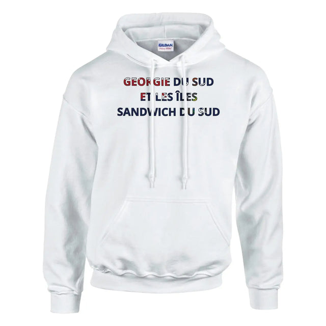 Sweat drapeau géorgie du sud-et-les îles sandwich du sud en écriture - pixelforma