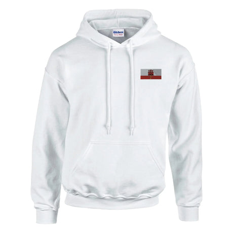 Sweat à capuche drapeau gibraltar brodé coton mélangé