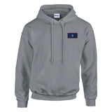 Sweat à capuche drapeau guam coton mélangé brodé