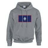 Sweat à capuche drapeau guam coton mélangé broderie