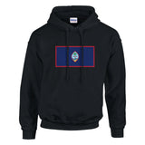 Sweat à capuche drapeau guam coton mélangé broderie