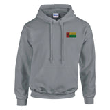 Sweat à capuche drapeau guinée-bissau coton brodé