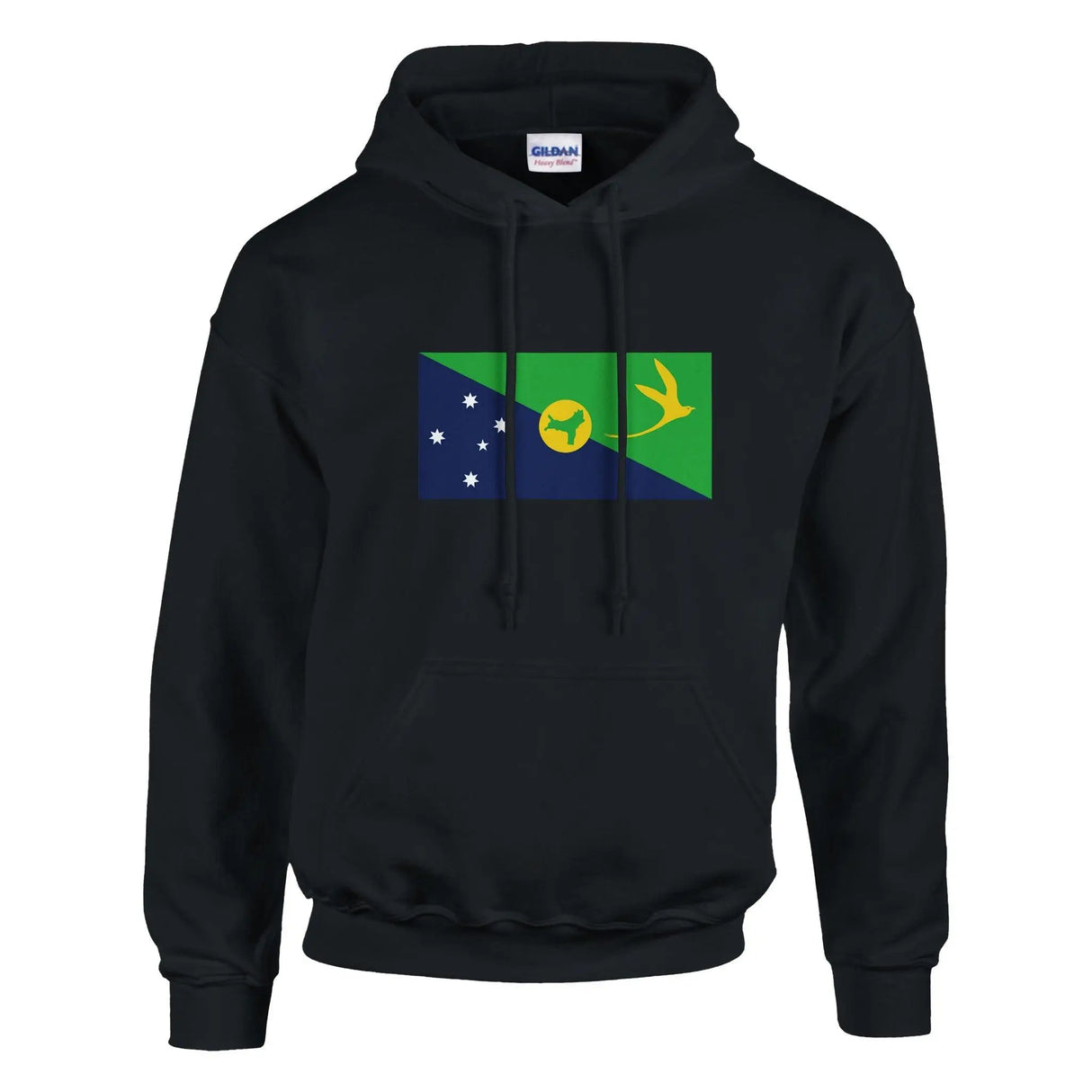 Sweat à capuche drapeau île christmas coton mélangé