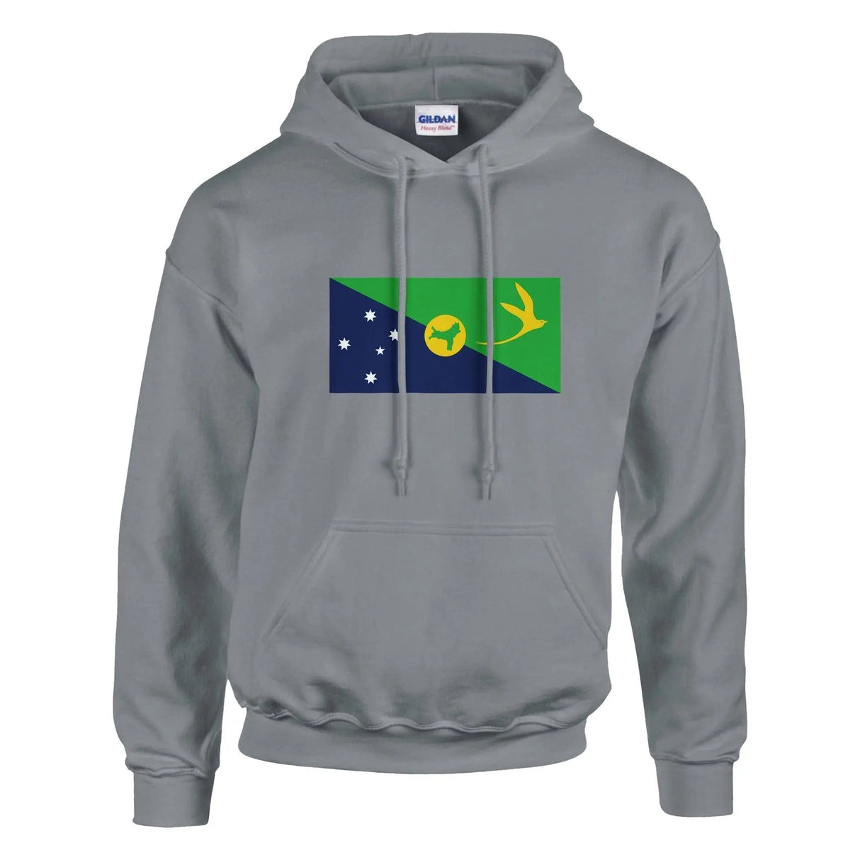 Sweat à capuche drapeau île christmas coton mélangé