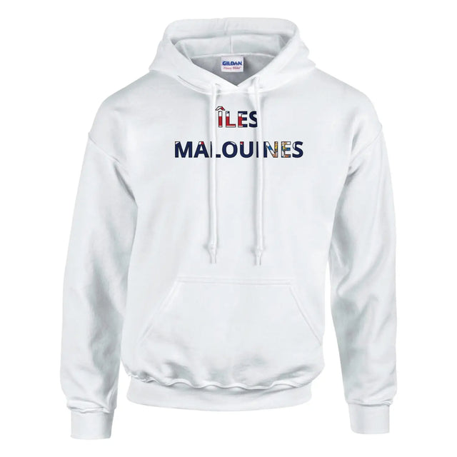 Sweat drapeau îles malouines en écriture - pixelforma