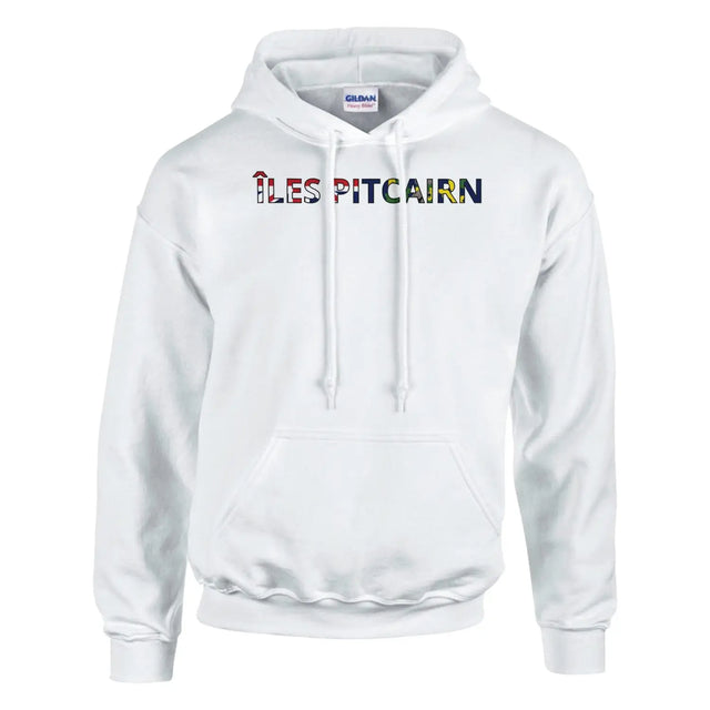 Sweat drapeau îles pitcairn en écriture - pixelforma