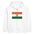 Sweat à capuche drapeau inde à fermeture éclair - pixelforma