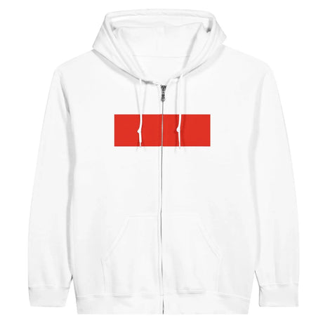 Sweat à capuche drapeau indonésie à fermeture éclair - pixelformaflag